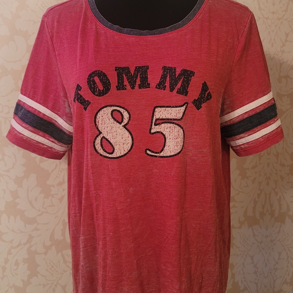Tommy Hilfiger Varsity Style Top! Well Worn!